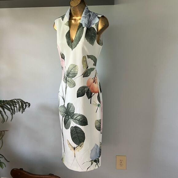 Ted Baker Dresses & Skirts - Ted Baker Midi Dress in Distinguishing Rose Print NWT 2